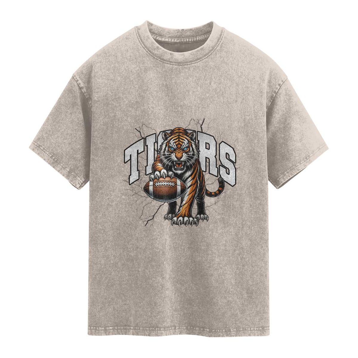 Funny BFT Gift For Football Lover Washed Cotton T-Shirt