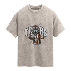 Funny BFT Gift For Football Lover Washed Cotton T-Shirt