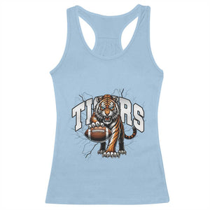 Funny BFT Gift For Football Lover Racerback Tank Top TS12 Light Blue Print Your Wear