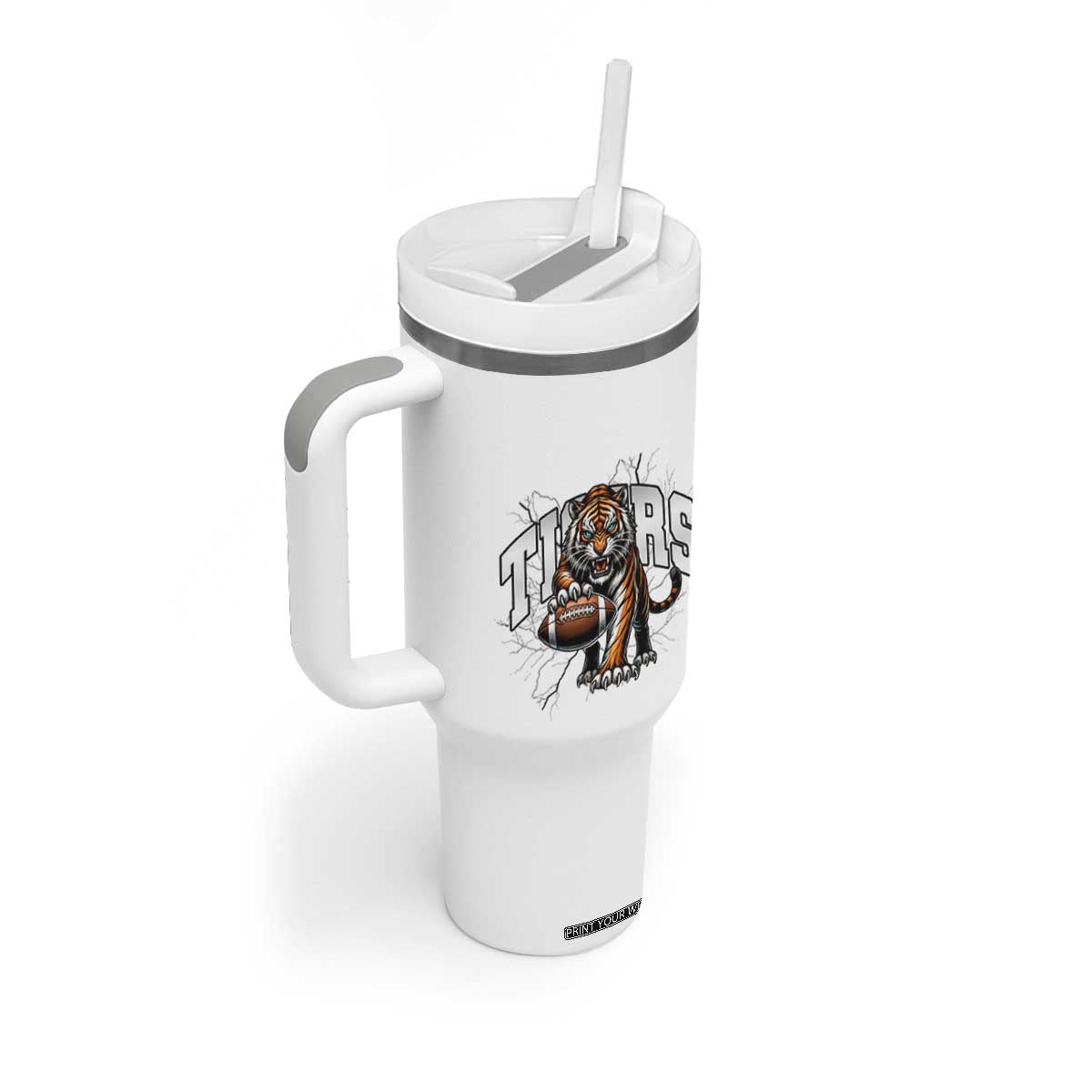 Funny BFT Gift For Football Lover Tumbler With Handle TS12 Print Your Wear