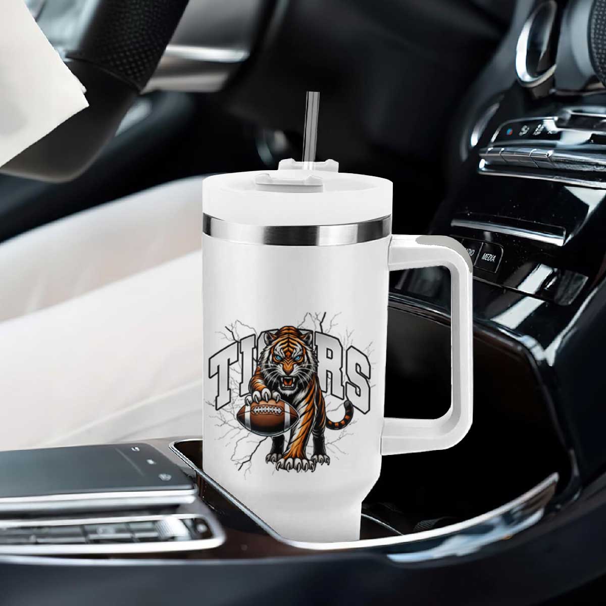 Funny BFT Gift For Football Lover Tumbler With Handle TS12 Print Your Wear