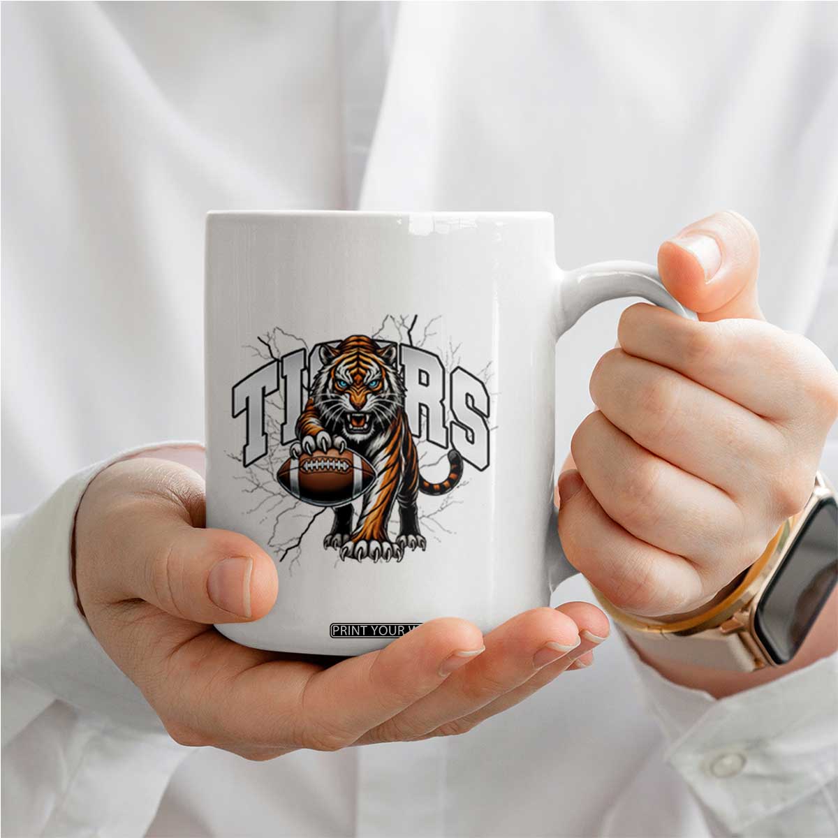 Funny BFT Gift For Football Lover Coffee Mug TS12 Print Your Wear