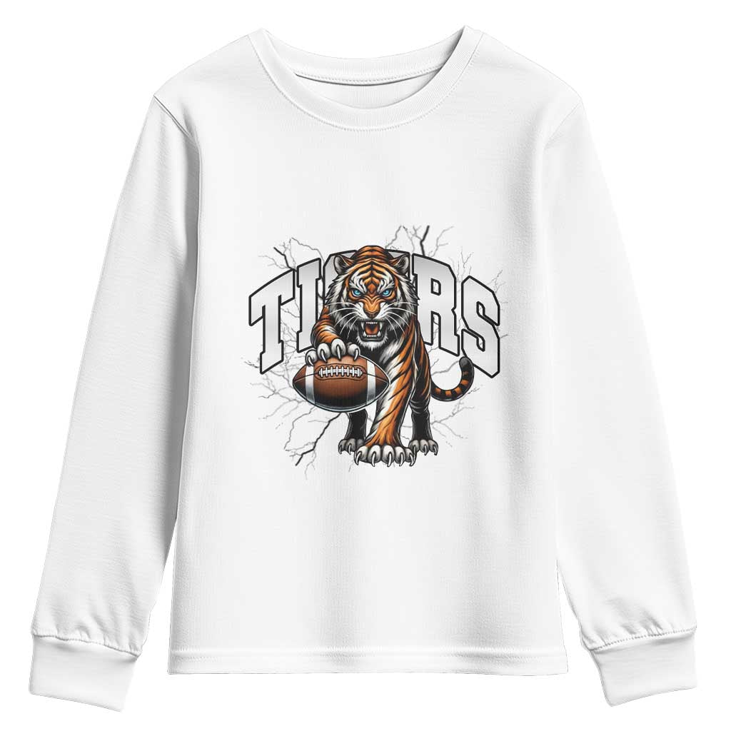 Funny BFT Gift For Football Lover Youth Sweatshirt TS12 White Print Your Wear
