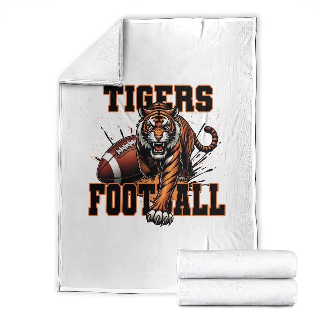 Funny BFT Game Day Gift Throw Blanket TS12 White Print Your Wear