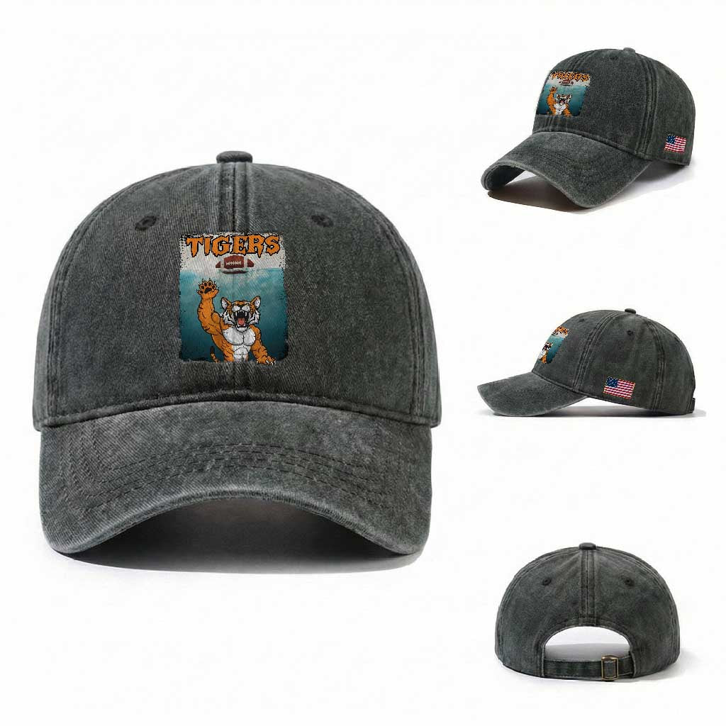 Funny BFT Horror Parody Gift Washed Cotton Baseball Cap TS12 Washed Cap Universal Fit Dark Green Print Your Wear