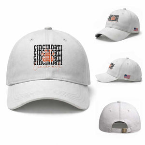 CF TGR Paw Football Lover Gift Baseball Cap TS12 Baseball Cap Universal Fit White Print Your Wear