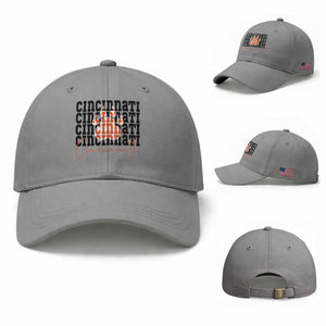 CF TGR Paw Football Lover Gift Baseball Cap TS12 Baseball Cap Universal Fit Sport Gray Print Your Wear