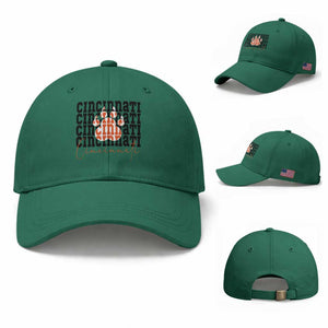 CF TGR Paw Football Lover Gift Baseball Cap TS12 Baseball Cap Universal Fit Irish Green Print Your Wear