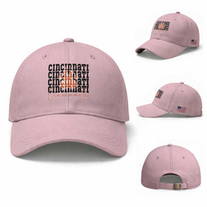 CF TGR Paw Football Lover Gift Baseball Cap TS12 Baseball Cap Universal Fit Light Pink Print Your Wear