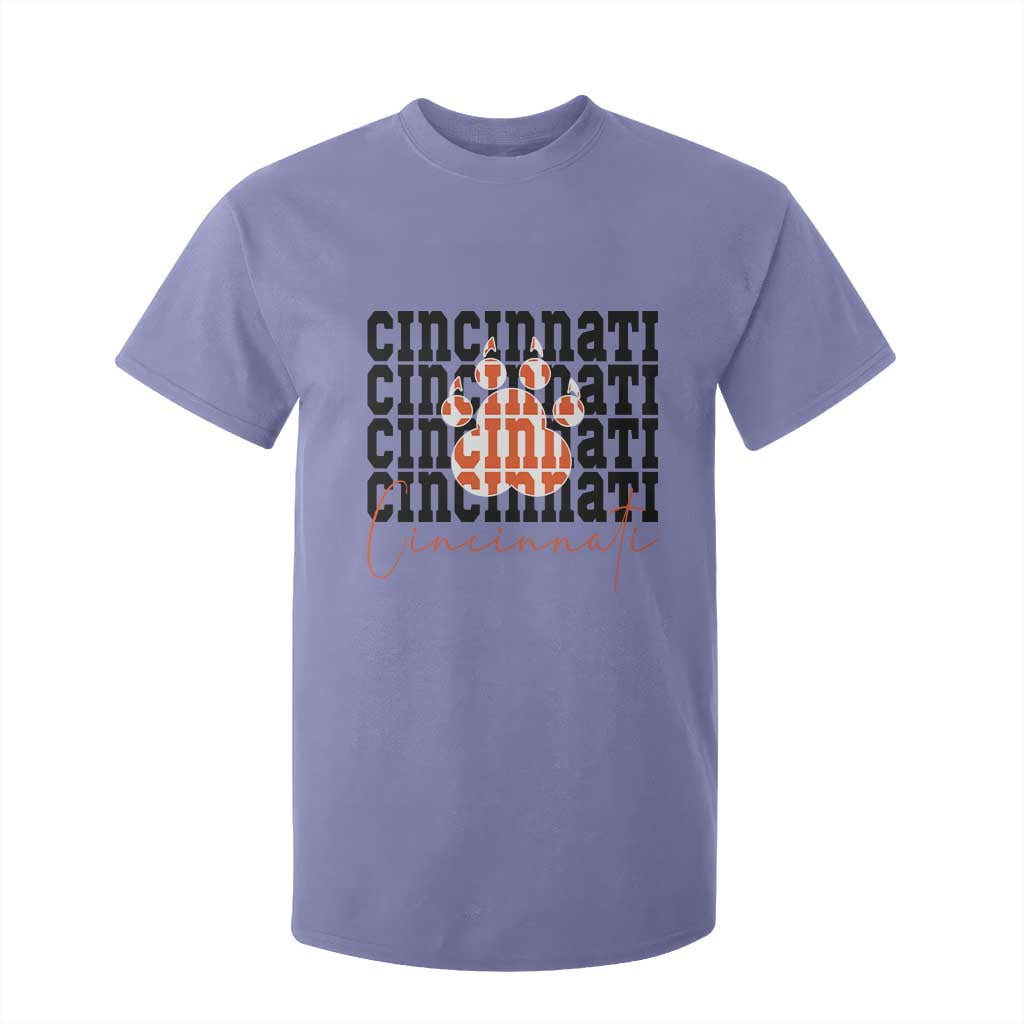 CF TGR Paw Football Lover Gift T Shirt For Kid TS12 Violet Print Your Wear