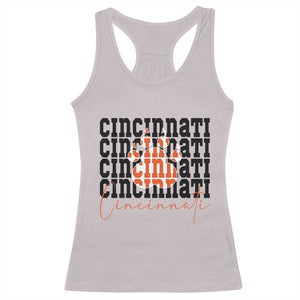 CF TGR Paw Football Lover Gift Racerback Tank Top TS12 Ice Gray Print Your Wear