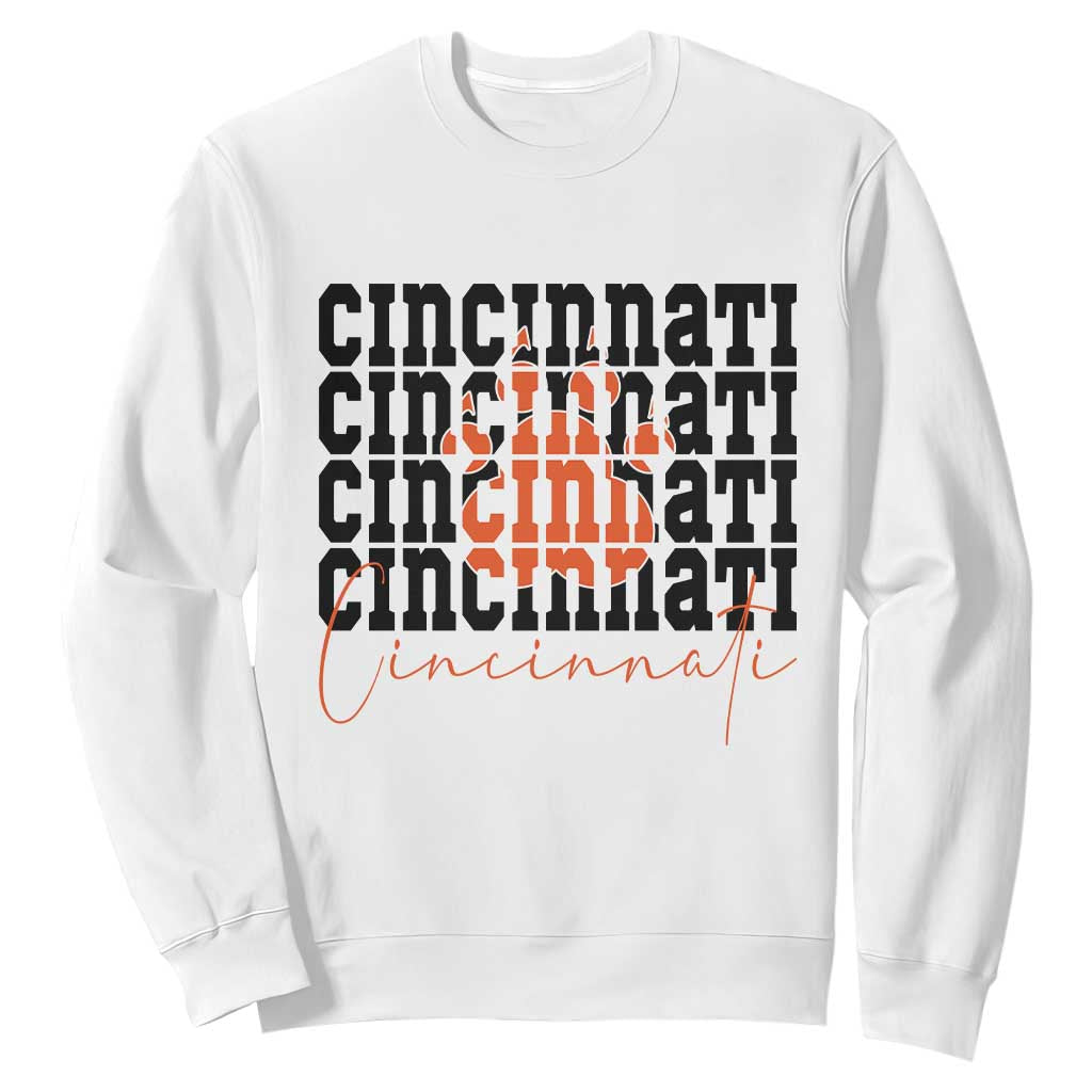 CF TGR Paw Football Lover Gift Sweatshirt TS12 White Print Your Wear