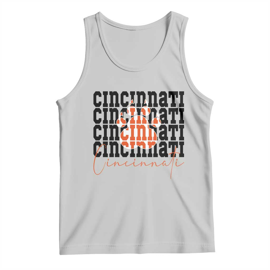 CF TGR Paw Football Lover Gift Tank Top TS12 Ash Print Your Wear