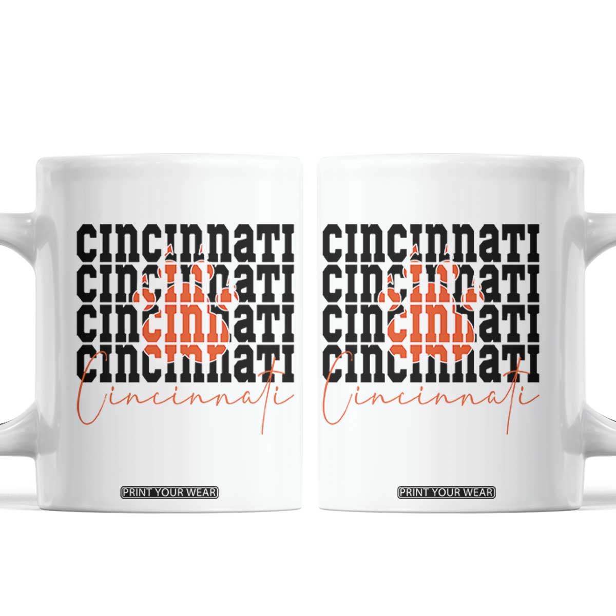 CF TGR Paw Football Lover Gift Coffee Mug TS12 White Print Your Wear
