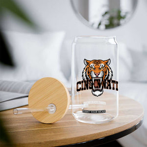 Roaring CFBT Game Day Fans Gift Glass Can TS12 Print Your Wear