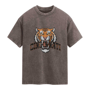 Roaring CFBT Game Day Fans Gift Washed Cotton T-Shirt