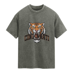 Roaring CFBT Game Day Fans Gift Washed Cotton T-Shirt