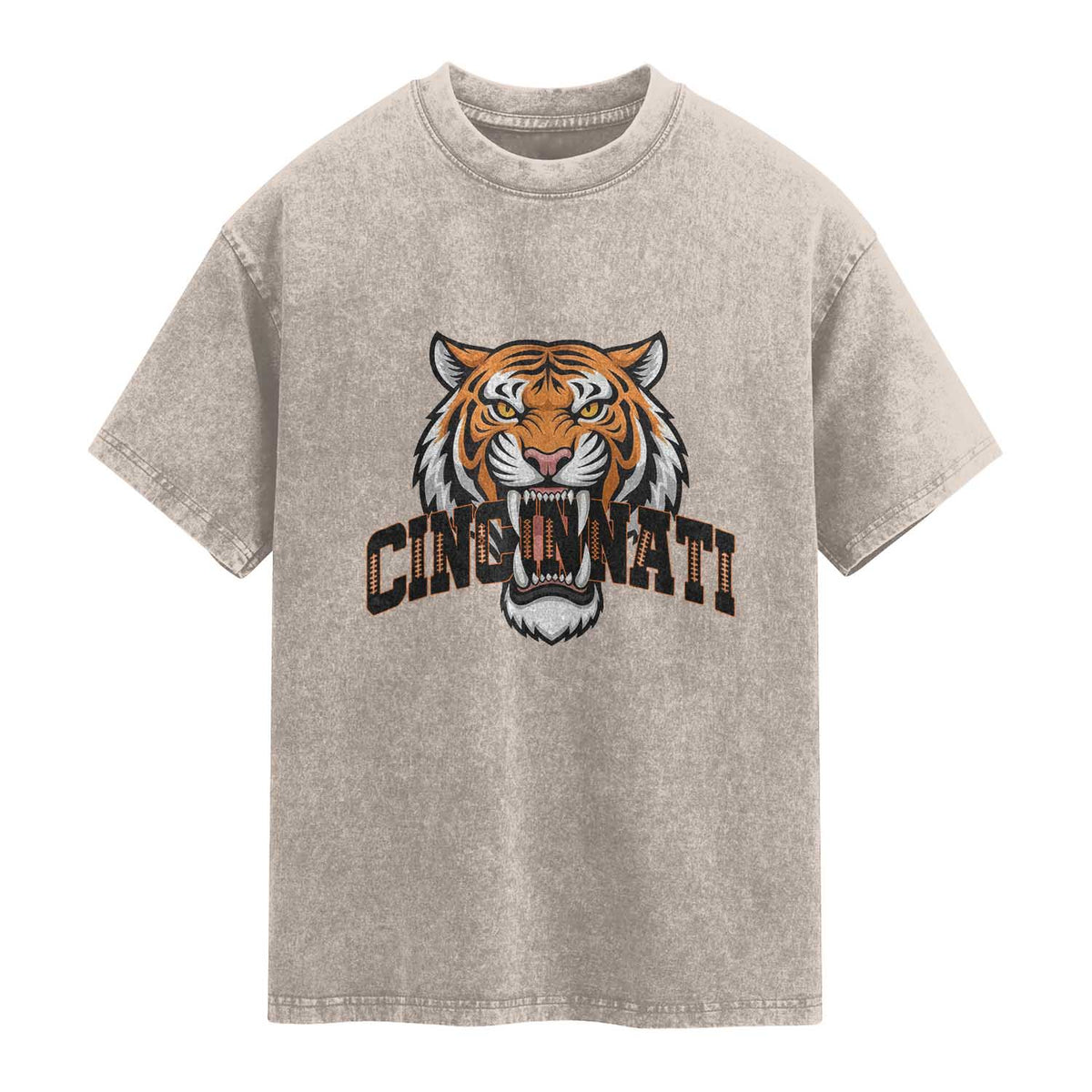 Roaring CFBT Game Day Fans Gift Washed Cotton T-Shirt