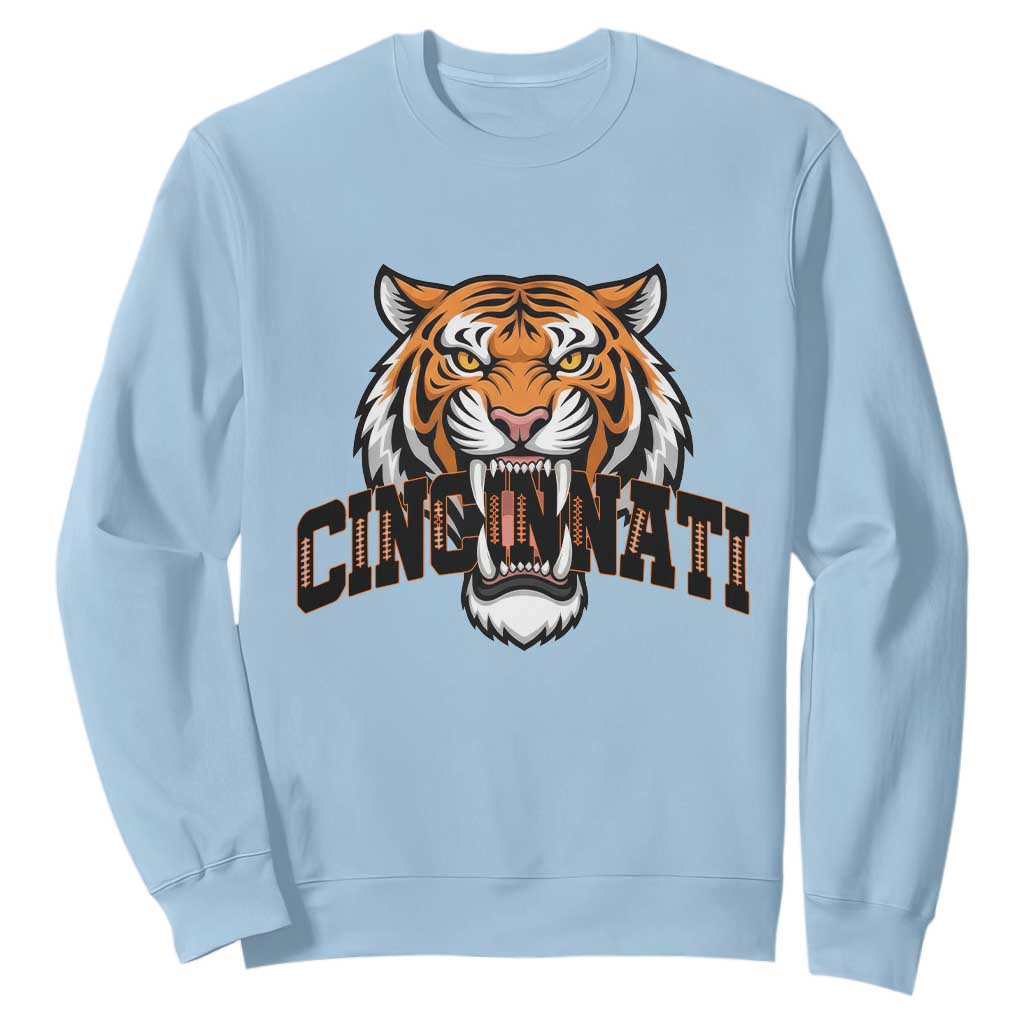 Roaring CFBT Game Day Fans Gift Sweatshirt TS12 Light Blue Print Your Wear