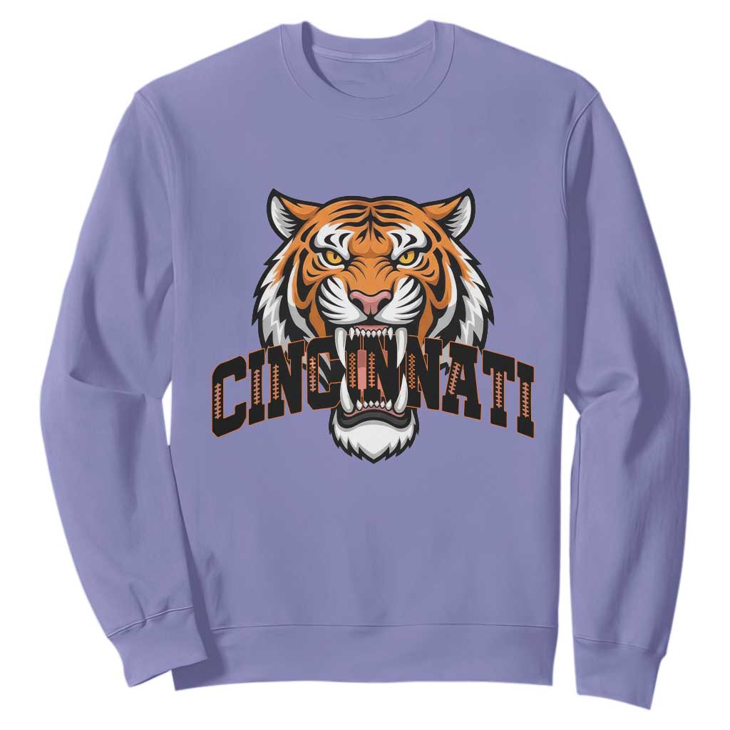 Roaring CFBT Game Day Fans Gift Sweatshirt TS12 Violet Print Your Wear