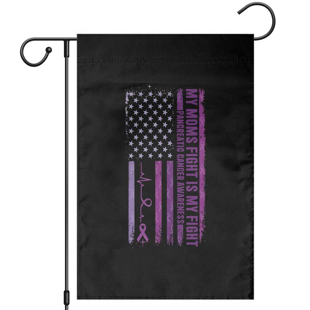 American Flag Pancreatic Cancer Support Garden Flag My Moms Fight My Fight