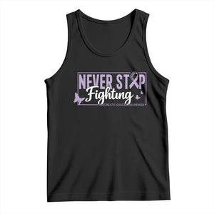 Pancreatic Cancer Warrior Tank Top Never Stop Fighting Support Gift