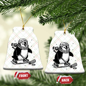Cute Penguin Playing Ice Hockey Ceramic Ornament Funny Sports Lover Gift TS12 Print Your Wear