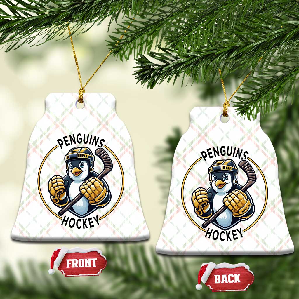 Funny Penguin Hockey Player Ceramic Ornament Gift For Animal Lovers TS12 Print Your Wear