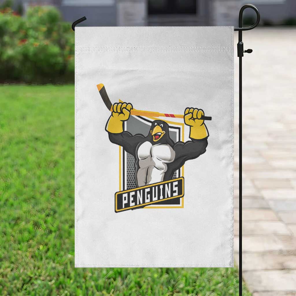 Funny Ice Hockey Player Gift Garden Flag Penguin Power TS12 Print Your Wear