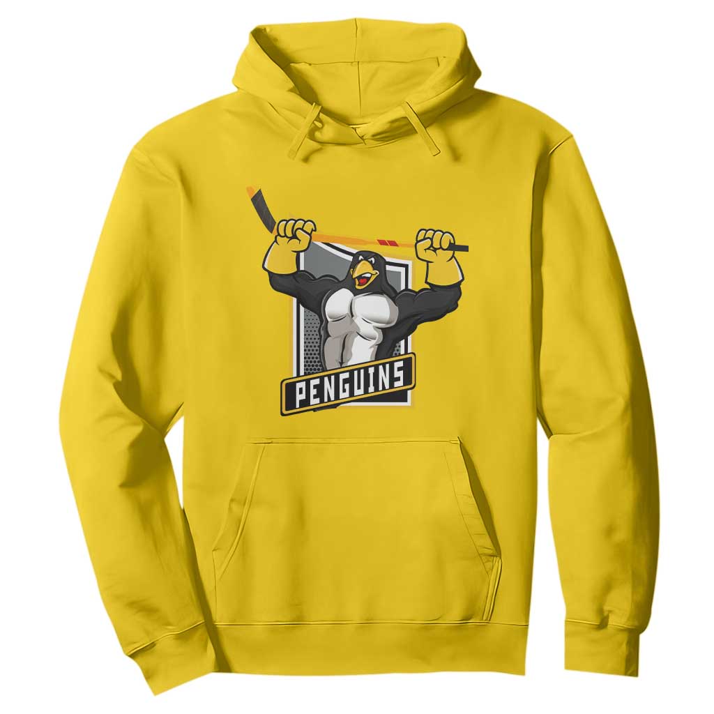 Funny Ice Hockey Player Gift Hoodie Penguin Power TS12 Daisy Print Your Wear