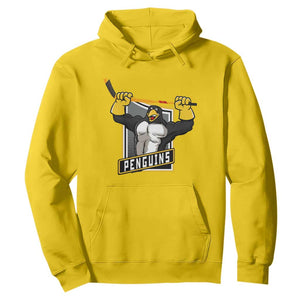 Funny Ice Hockey Player Gift Hoodie Penguin Power TS12 Daisy Print Your Wear