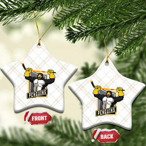 Funny Ice Hockey Player Gift Ceramic Ornament Penguin Power TS12 Print Your Wear