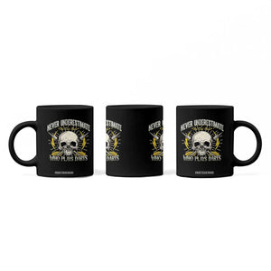 Never Underestimate An Old Who Plays Darts Coffee Mug Funny Darts Fan TS12 Print Your Wear