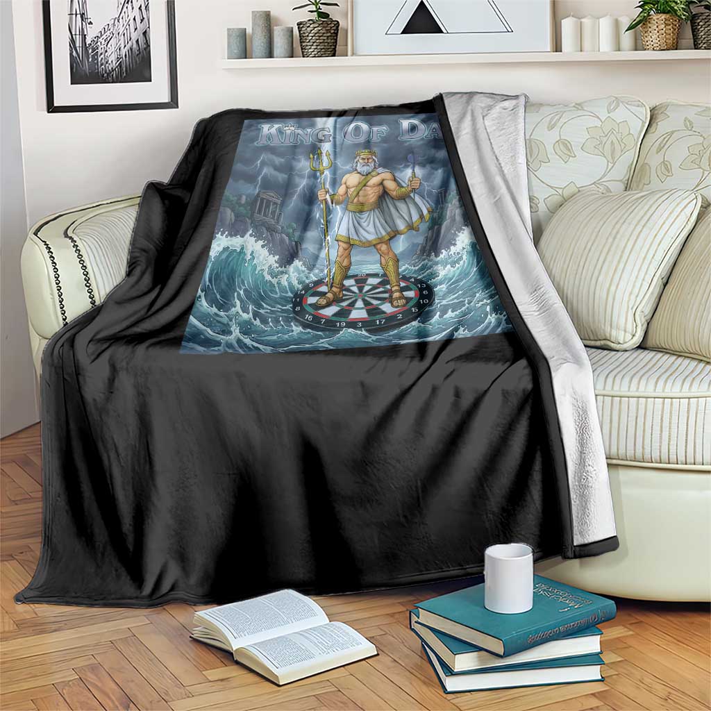 Greek Mythology Poseidon Dart Player Throw Blanket King Of Dart Trident Thrower TS12 Print Your Wear