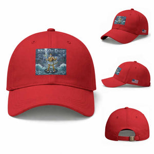 Greek Mythology Poseidon Dart Player Baseball Cap King Of Dart Trident Thrower TS12 Baseball Cap Universal Fit Red Print Your Wear