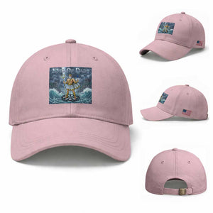 Greek Mythology Poseidon Dart Player Baseball Cap King Of Dart Trident Thrower TS12 Baseball Cap Universal Fit Light Pink Print Your Wear