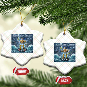 Greek Mythology Poseidon Dart Player Ceramic Ornament King Of Dart Trident Thrower TS12 Print Your Wear