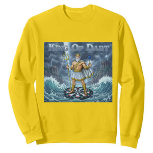 Greek Mythology Poseidon Dart Player Sweatshirt King Of Dart Trident Thrower TS12 Daisy Print Your Wear