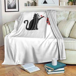 Black Cat Lord Darts Player Throw Blanket Funny Space Scifi Dartist Gift TS12 Print Your Wear