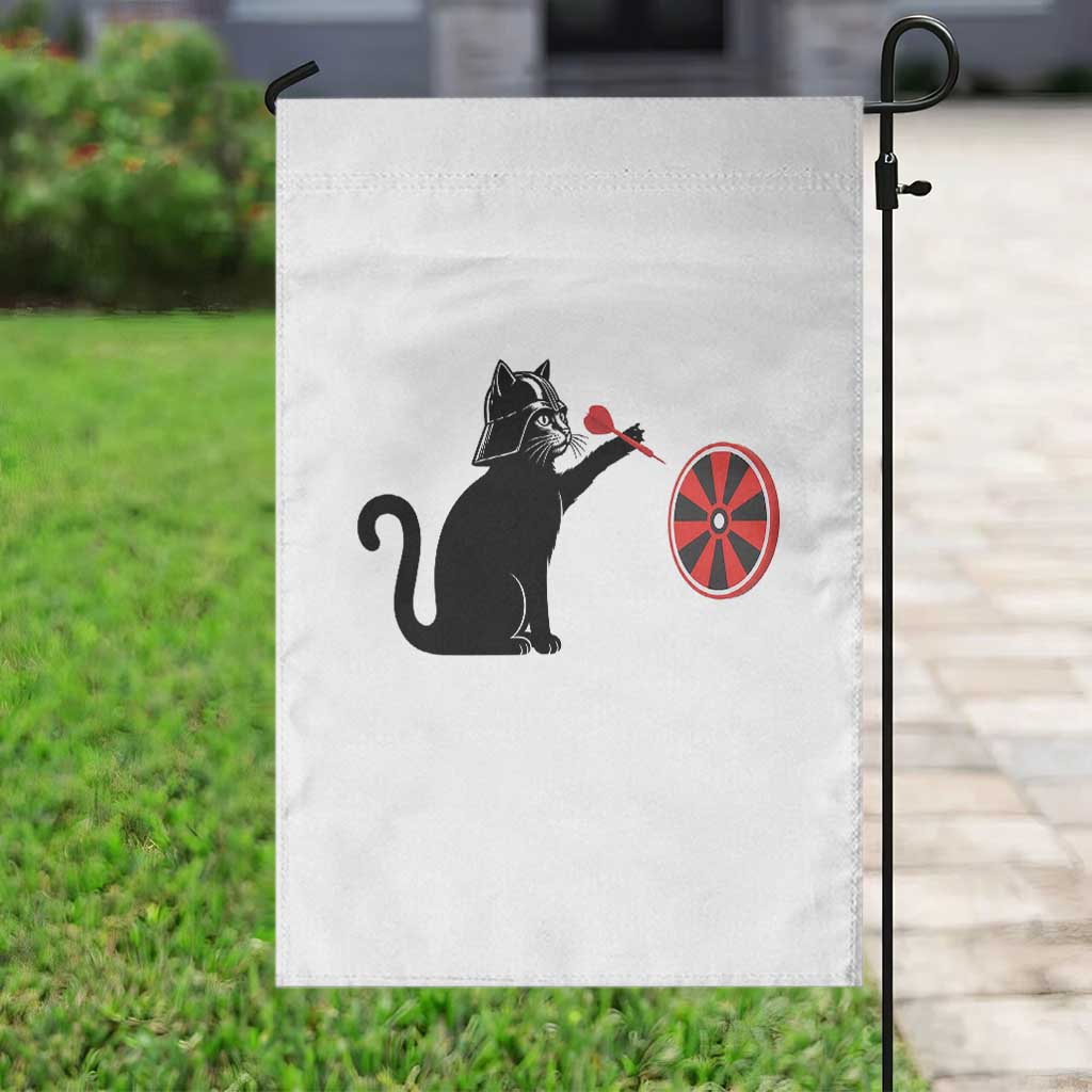 Black Cat Lord Darts Player Garden Flag Funny Space Scifi Dartist Gift TS12 Print Your Wear