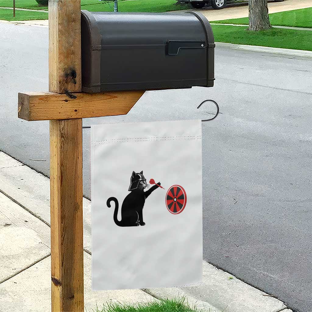 Black Cat Lord Darts Player Garden Flag Funny Space Scifi Dartist Gift TS12 Print Your Wear