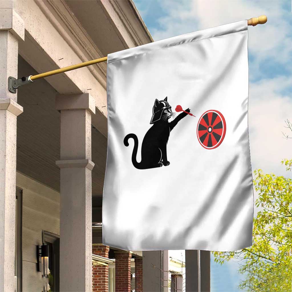 Black Cat Lord Darts Player Garden Flag Funny Space Scifi Dartist Gift TS12 Print Your Wear