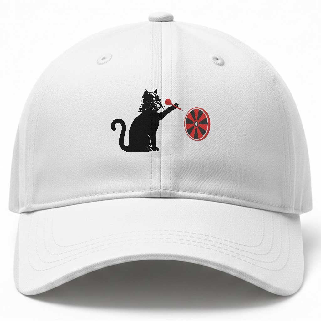 Black Cat Lord Darts Player Baseball Cap Funny Space Scifi Dartist Gift TS12 Print Your Wear
