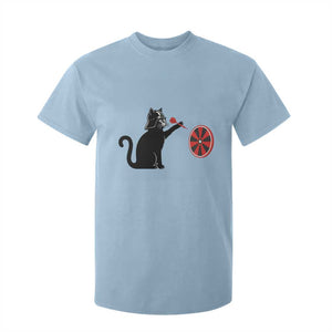 Black Cat Lord Darts Player T Shirt For Kid Funny Space Scifi Dartist Gift TS12 Light Blue Print Your Wear