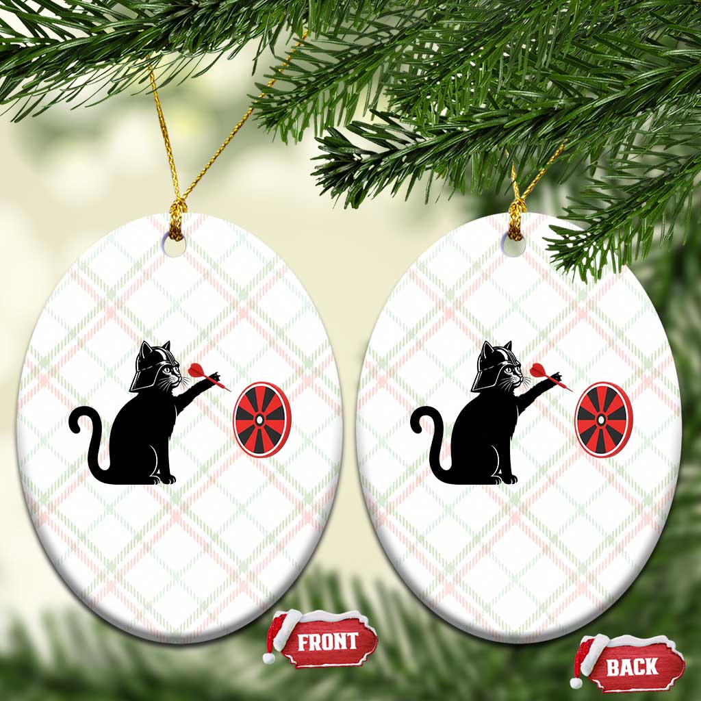 Black Cat Lord Darts Player Ceramic Ornament Funny Space Scifi Dartist Gift TS12 Print Your Wear