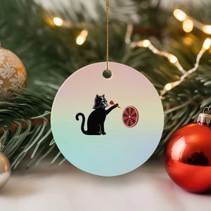 Black Cat Lord Darts Player Ceramic Ornament Funny Space Scifi Dartist Gift TS12 1pc Pastel Print Your Wear