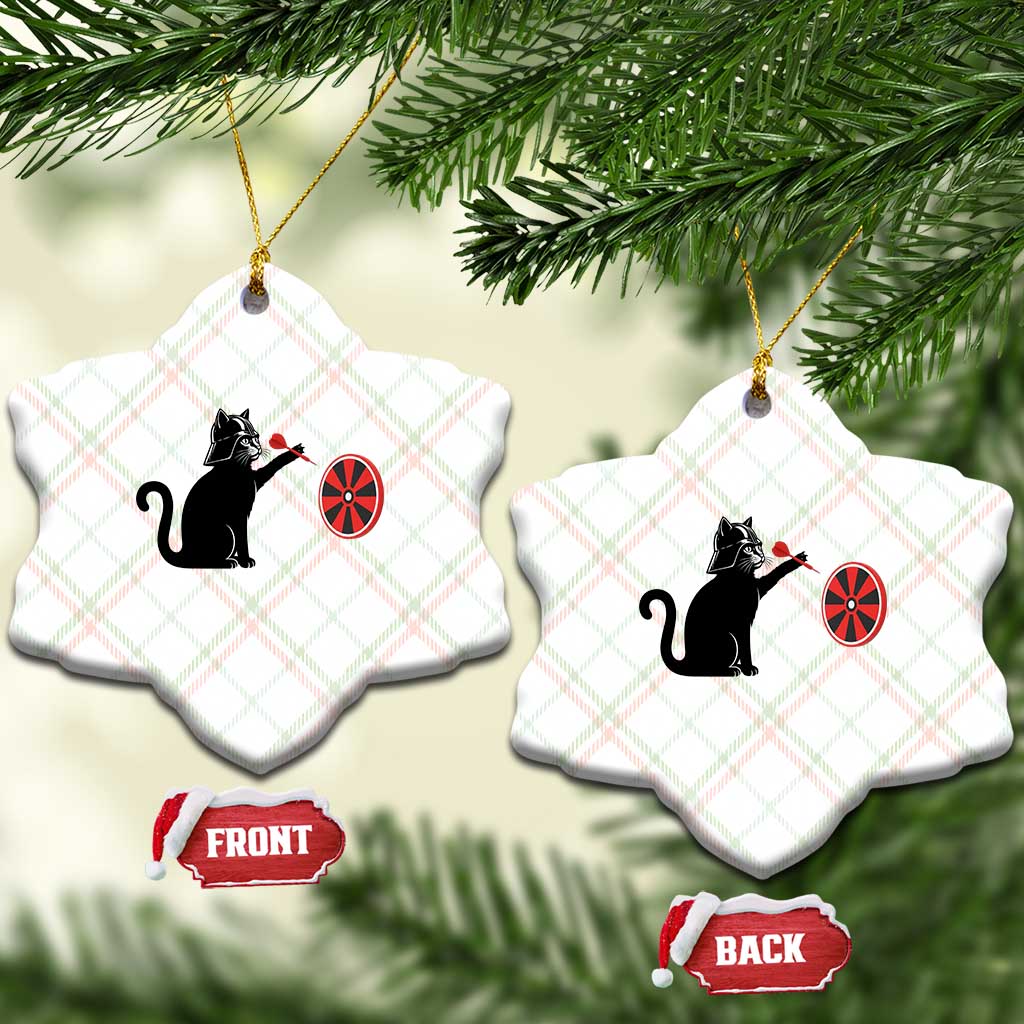 Black Cat Lord Darts Player Ceramic Ornament Funny Space Scifi Dartist Gift TS12 Print Your Wear