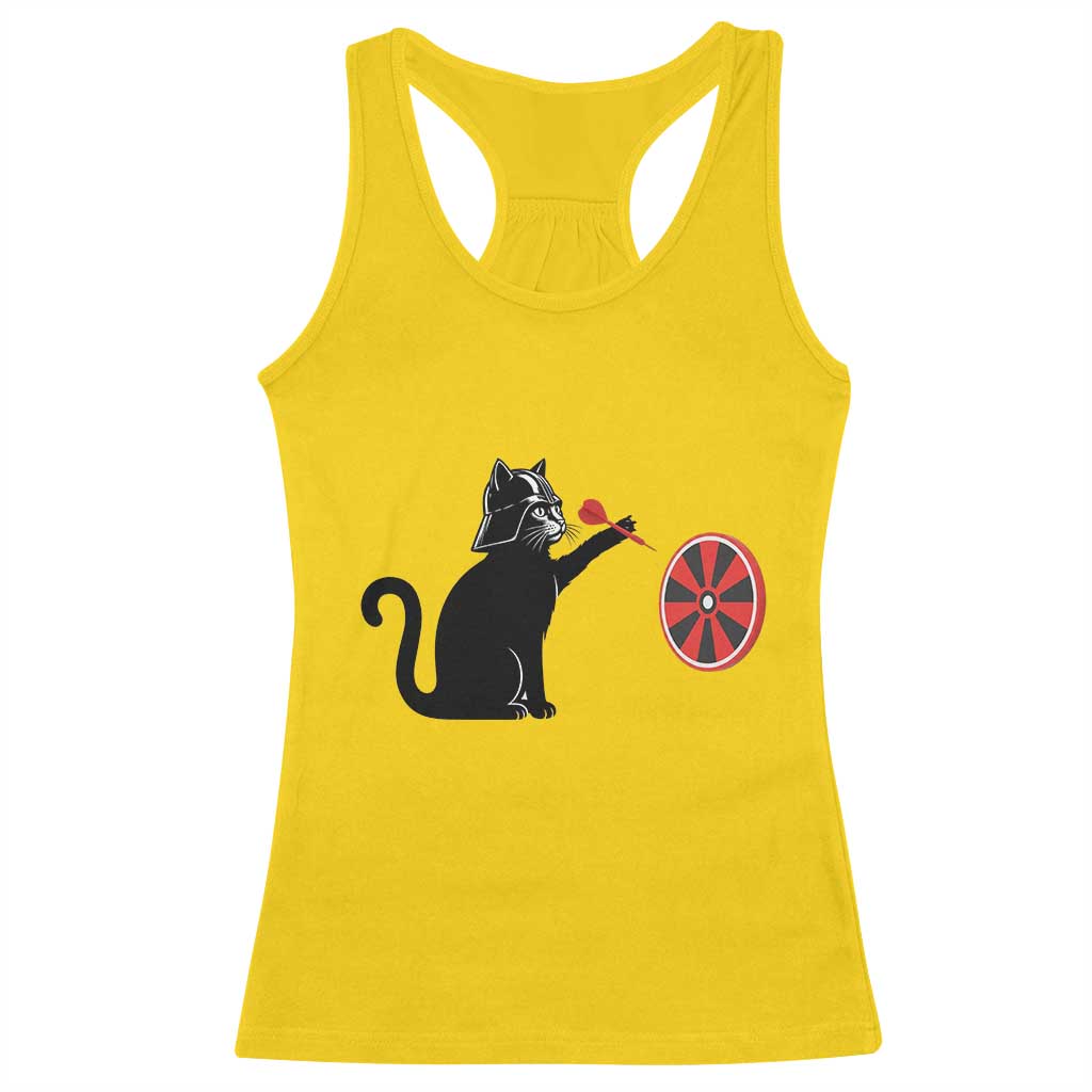Black Cat Lord Darts Player Racerback Tank Top Funny Space Scifi Dartist Gift TS12 Daisy Print Your Wear