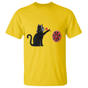 Black Cat Lord Darts Player T Shirt Funny Space Scifi Dartist Gift TS12 Daisy Print Your Wear