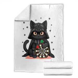 Dark Lord Cat Dartist Gift Throw Blanket Funny Sci Fi Dart Thrower Gift TS12 White Print Your Wear